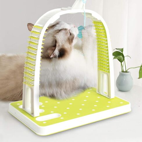 ALL FOR PAWS Cat Self Grooming Arch with Play Ball, Reduce Shedding & Scratching in Saudi Arabia