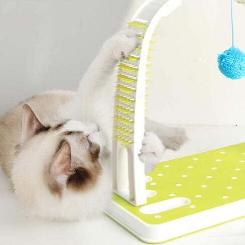 ALL FOR PAWS Cat Self Grooming Arch with Play Ball, Reduce Shedding & Scratching in Saudi Arabia