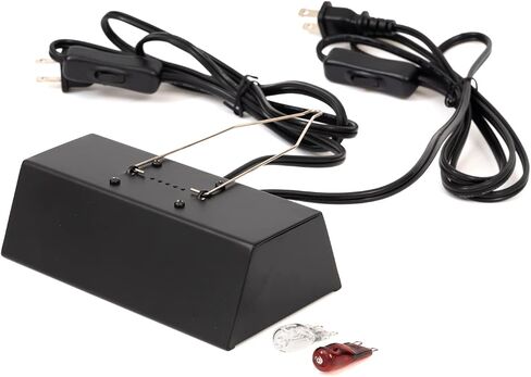 G9 Halogen Bulb Dual Lamp Fixture with Hood & Double Switch for Terrarium and Aquarium in Saudi Arabia
