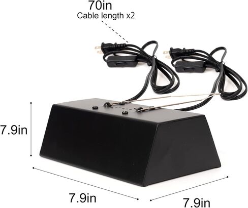 G9 Halogen Bulb Dual Lamp Fixture with Hood & Double Switch for Terrarium and Aquarium in Saudi Arabia