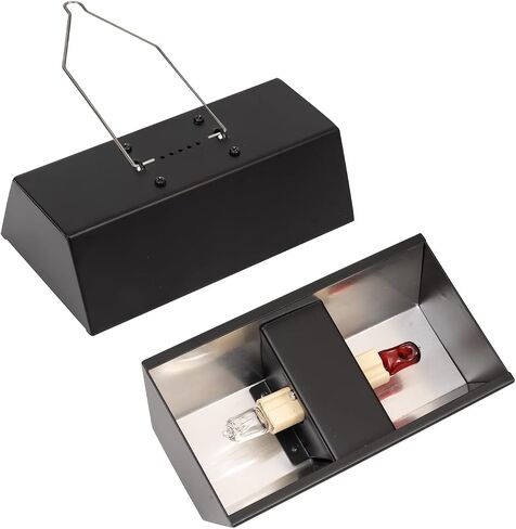 G9 Halogen Bulb Dual Lamp Fixture with Hood & Double Switch for Terrarium and Aquarium in Saudi Arabia