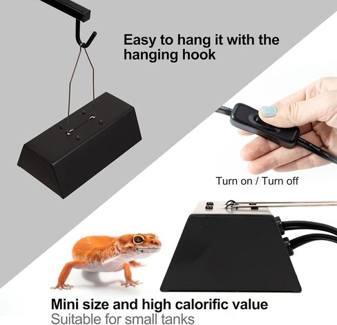 G9 Halogen Bulb Dual Lamp Fixture with Hood & Double Switch for Terrarium and Aquarium in Saudi Arabia
