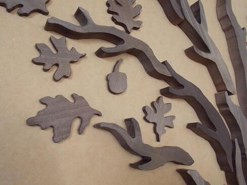 'White Oak Tree' DIY Wood Wall Art Wall Sculptures,Excellent Wall Decoration For Homes & Offices,39"Wide x 59"High in Saudi Arabia