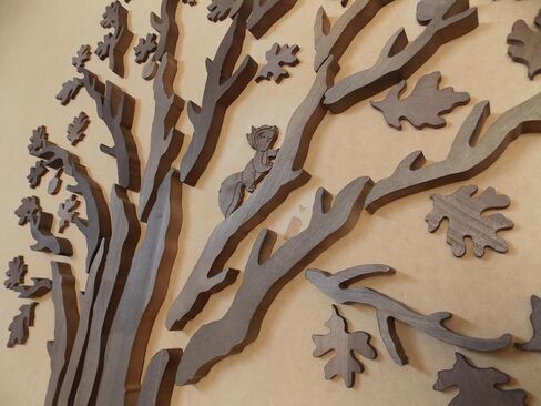 'White Oak Tree' DIY Wood Wall Art Wall Sculptures,Excellent Wall Decoration For Homes & Offices,39"Wide x 59"High in Saudi Arabia