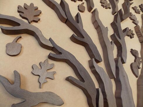 'White Oak Tree' DIY Wood Wall Art Wall Sculptures,Excellent Wall Decoration For Homes & Offices,39"Wide x 59"High in Saudi Arabia