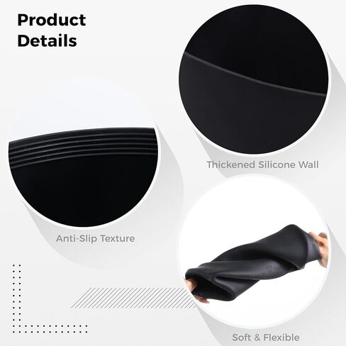 بطانات الطبخ البطيء من السيليكون، بطانة وعاء الفخار قابلة لإعادة الاستخدام لطباخات الطبخ البطيئة البيضاوية 7-8QT، بطانات الطبخ البطيء من السيليكون بدرجة الطعام، بطانة وعاء الفخار المقاوم للتسرب، آمنة للاستخدام في غسالة الأطباق in Kuwait