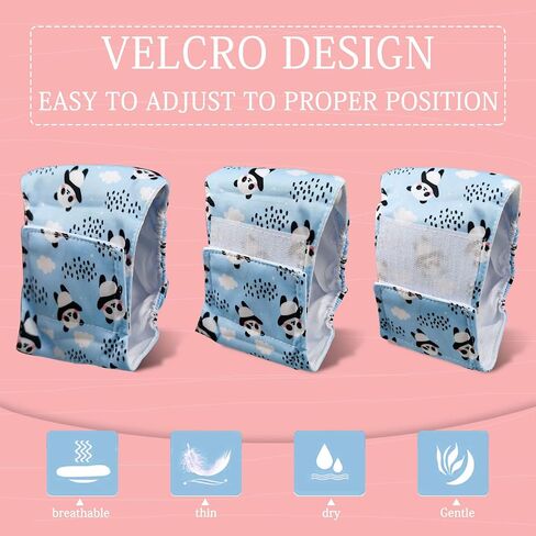 FuninCrea 3 Pack Washable Belly Band for Male Dogs, Reusable Male Dog Diapers High Absorbing Male Dog Wraps Cute Pattern Durable Male Dog Belly Bands for Incontinence Training (Small) in Saudi Arabia