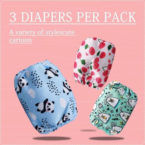 FuninCrea 3 Pack Washable Belly Band for Male Dogs, Reusable Male Dog Diapers High Absorbing Male Dog Wraps Cute Pattern Durable Male Dog Belly Bands for Incontinence Training (Small) in Saudi Arabia