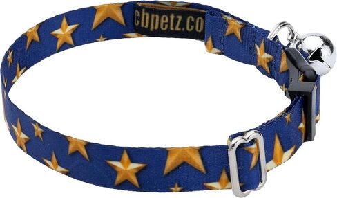 Country Brook Petz - Star Spangled Cat Collar - Americana Collection with 6 Patriotic Designs in Saudi Arabia