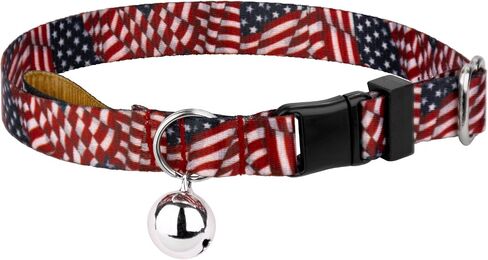 Country Brook Petz - Star Spangled Cat Collar - Americana Collection with 6 Patriotic Designs in Saudi Arabia