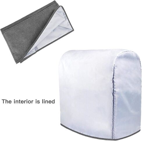 Stand Mixer Cover Compatible with Tilt Head 4.5-5 Quart KitchenAid Mixer, Cloth Dust Cover with Pocket for Extra Attachments (Gray) in Saudi Arabia