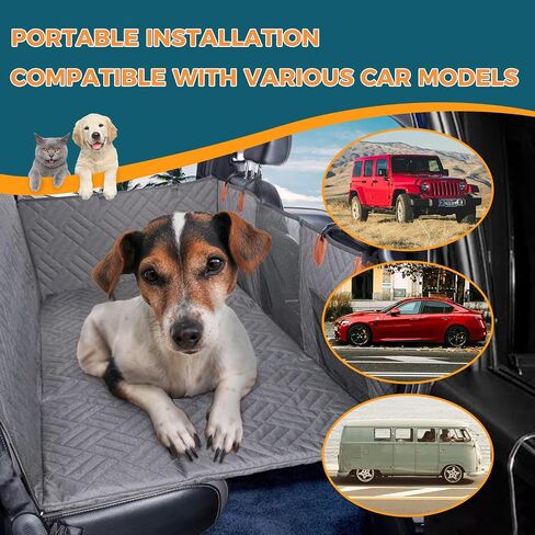 Dog Car Seat Cover for Back Seat Hard Bottom Heavy Seat Extender for Dogs, Dog Hammock for Car Travel Bed, Non Inflatable Car Bed Mattress for Car SUV Truck in Saudi Arabia