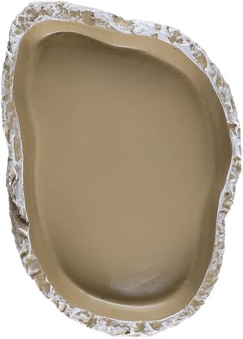 (2 Pack) Rock Water/Food Dish for Reptiles – Amphibians and Other Little Critters Water/Food Bowl, Made from Premium Non-Toxic Resin – Small Size in Saudi Arabia