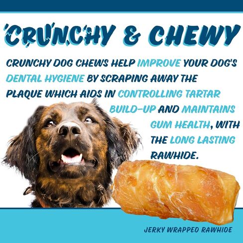 Texas Pet Company Chicken On A Stick Crunchy & Chewy Chicken Jerky Wrapped Rawhides for Dogs, Made in USA 2 in 1 Dog Treats for Small Dogs to Medium Dogs, Medium 35 Ct in Saudi Arabia
