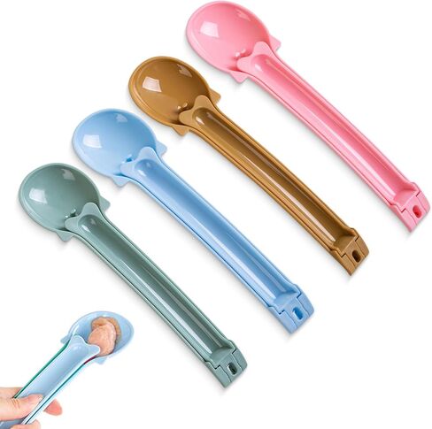 Cat Strip Feeder, Cat Strip Squeeze Spoon Cat Treat Feeding Spoon Multifunctional Pet Spoon for Lickable Wet Cat Treats Pet Liquid Snack Feeding(4 Pcs) in Kuwait