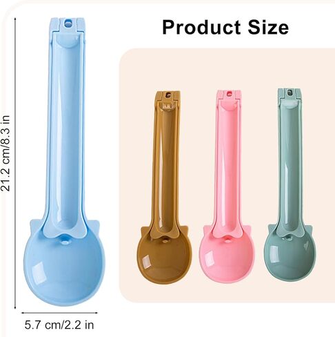 Cat Strip Feeder, Cat Strip Squeeze Spoon Cat Treat Feeding Spoon Multifunctional Pet Spoon for Lickable Wet Cat Treats Pet Liquid Snack Feeding(4 Pcs) in Kuwait