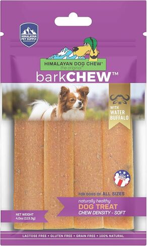 barkCHEW with Water Buffalo | MEDIUM Density Chew | Gluten - Lactose - Grain FREE | 6 Chews per Pouch in Kuwait