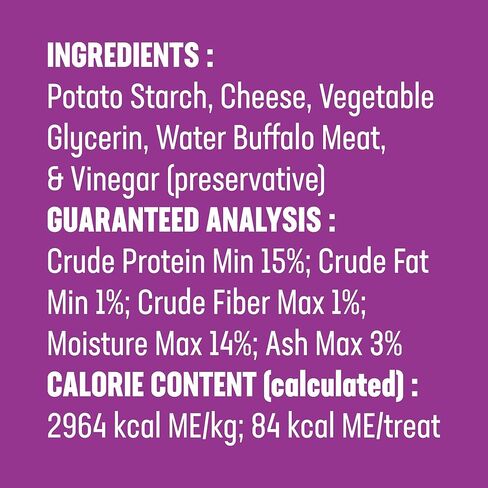 barkCHEW with Water Buffalo | MEDIUM Density Chew | Gluten - Lactose - Grain FREE | 6 Chews per Pouch in Kuwait