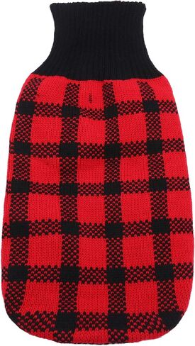 Turtleneck Dog Argyle Sweater for Small Dogs Cat in Saudi Arabia