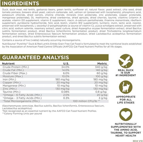 بيورفيتا طعام البط للقطط خالي من الحبوب، 6.6 رطل in Kuwait