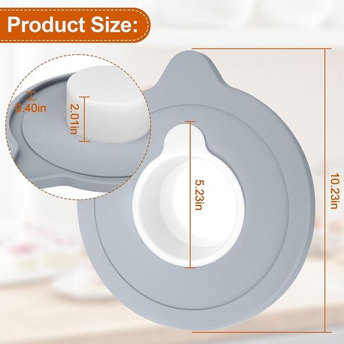 أغطية وعاء الخلاط، لخلاطات حامل رأس مائل سعة 5 لتر من KitchenAid، أغطية غطاء وعاء الخلاط لمنع المكونات من الانسكاب، متوافقة مع 5KSM125، KSM150، RRK150، K45 in Kuwait