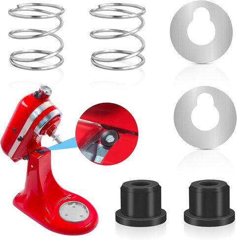for Kitchen Aid Stand Tilt-head Mixer Spring Washer and Silicone Washers Set, Quick Install Accessories for Kitchen Aid Mixer Stainless Steel Mixer Parts in Saudi Arabia