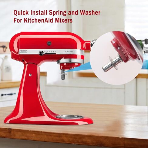 for Kitchen Aid Stand Tilt-head Mixer Spring Washer and Silicone Washers Set, Quick Install Accessories for Kitchen Aid Mixer Stainless Steel Mixer Parts in Saudi Arabia