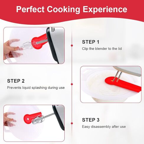 12 Inch Hand Mixer Splatter Guard,Silicone Mixing Bowl Splatter Screen Guard Mixer Splatter Guard Silicone Splatter Cover for Eg-g Bowl Whisks Cover Whisk Cooking Splash Cover in Saudi Arabia