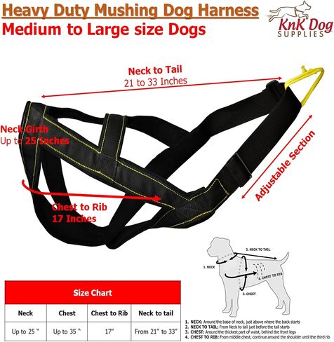 Mushing Harness for Dogs Great Dog Sports as Bike Urban canicross Pulling bikejoring Biking Skiing Resistance Sporting (Yellow, Large) in Saudi Arabia
