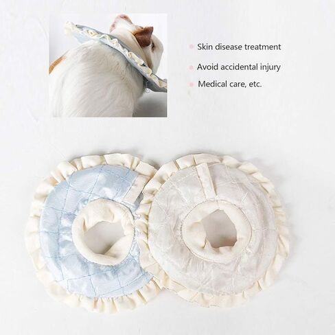 La La Pet® 2Pcs Recovery Pet Collar for Ferret Hamster Recovery Cone E-Collar Rabbit Protection Cone Guinea Pig Neck Recovery Elizabeth Collar Adjustable for Small Animal Squirrel Chinchilla, S in Saudi Arabia