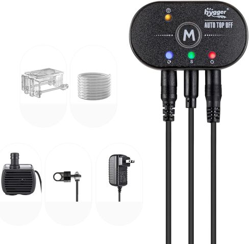 hygger Intelligent Auto Top Off System, Aquarium Reef ATO Water Pump Refill Controller with Dual Optical Sensor for Saltwater and Freshwater Tank Supplies in Saudi Arabia