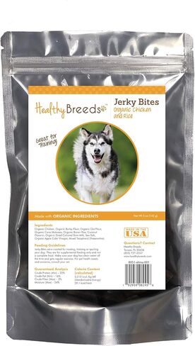 Healthy Breeds Miniature Schnauzer Jerky Bites Chicken & Rice Recipe Dog Treats 5 oz in Saudi Arabia