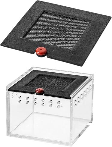 Tarantula Terrarium, Jumping Spider Enclosure, Clear Tarantula Feeding Box, Small Pet Insect Breeding Box for Spider Tarantula Insect - B in Saudi Arabia
