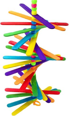 Bonka Bird Toys Long Mini Sticks Bird Toy Parrot cage Craft Cages Cockatiel Parakeet (Natural) in Saudi Arabia