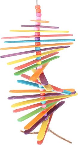 Bonka Bird Toys Long Mini Sticks Bird Toy Parrot cage Craft Cages Cockatiel Parakeet (Natural) in Saudi Arabia