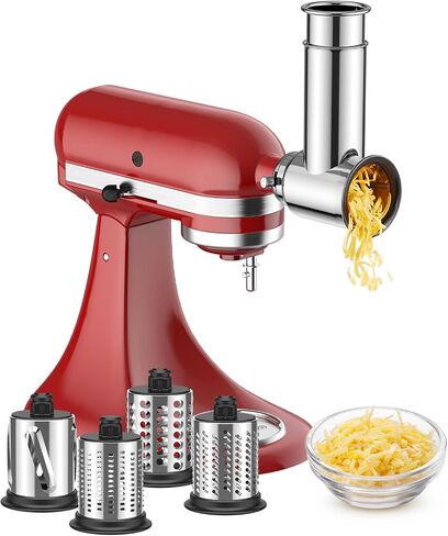 ملحق تقطيع من الفولاذ المقاوم للصدأ لخلاط حامل KitchenAid، مبشرة الجبن لخلاط KitchenAid، آمن للاستخدام في غسالة الأطباق، كملحقات خلاط KitchenAid من Uiifuidy in Saudi Arabia