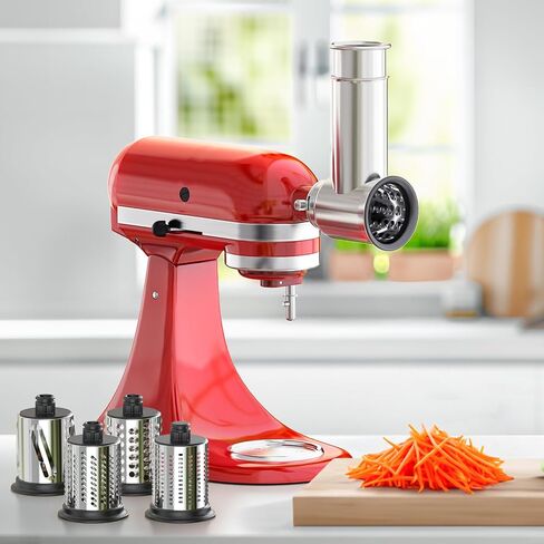 ملحق تقطيع من الفولاذ المقاوم للصدأ لخلاط حامل KitchenAid، مبشرة الجبن لخلاط KitchenAid، آمن للاستخدام في غسالة الأطباق، كملحقات خلاط KitchenAid من Uiifuidy in Saudi Arabia