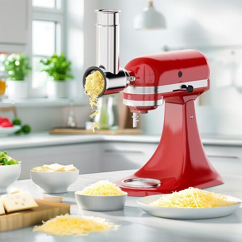 ملحق تقطيع من الفولاذ المقاوم للصدأ لخلاط حامل KitchenAid، مبشرة الجبن لخلاط KitchenAid، آمن للاستخدام في غسالة الأطباق، كملحقات خلاط KitchenAid من Uiifuidy in Saudi Arabia