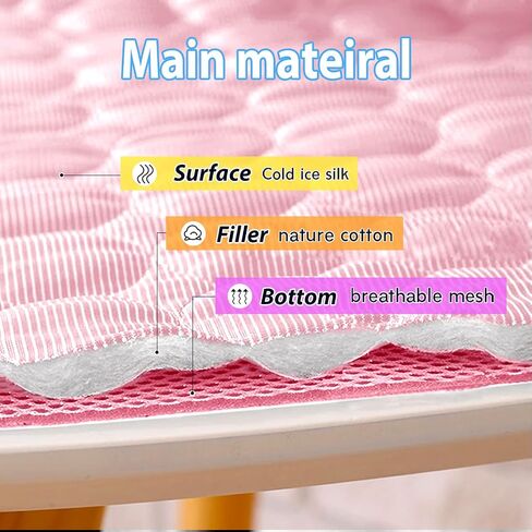 Dog Cooling Mat - Pet Cooling Pads Dog Self Cooling Mat Waterproof Bottom Blanket Pad Bed Kennel Mat for Dogs Cats in Saudi Arabia