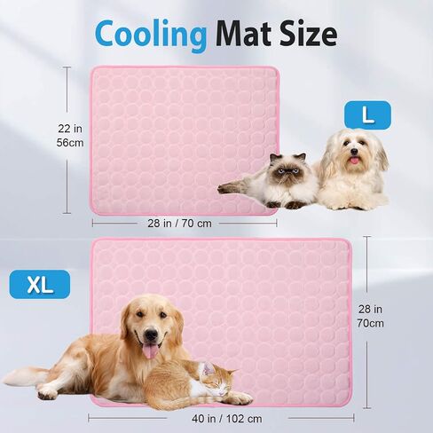 Dog Cooling Mat - Pet Cooling Pads Dog Self Cooling Mat Waterproof Bottom Blanket Pad Bed Kennel Mat for Dogs Cats in Saudi Arabia