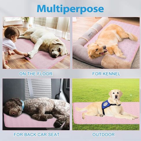 Dog Cooling Mat - Pet Cooling Pads Dog Self Cooling Mat Waterproof Bottom Blanket Pad Bed Kennel Mat for Dogs Cats in Saudi Arabia