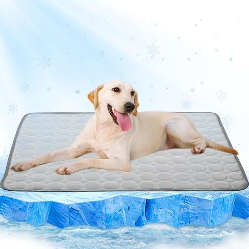 Dog Cooling Mat - Pet Cooling Pads Dog Self Cooling Mat Waterproof Bottom Blanket Pad Bed Kennel Mat for Dogs Cats in Saudi Arabia