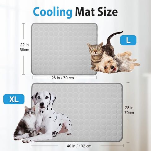 Dog Cooling Mat - Pet Cooling Pads Dog Self Cooling Mat Waterproof Bottom Blanket Pad Bed Kennel Mat for Dogs Cats in Saudi Arabia