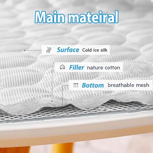 Dog Cooling Mat - Pet Cooling Pads Dog Self Cooling Mat Waterproof Bottom Blanket Pad Bed Kennel Mat for Dogs Cats in Saudi Arabia