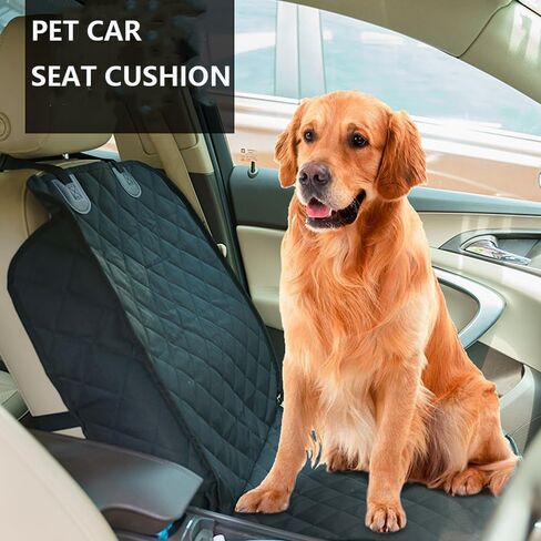 Car Front Seat Cover for Dog, Water Proof and Anti-Slip, Protect Front Seat from Scratches Scuffs Shedding Mud and Easy Washing Cleaning, Pet Supplies- Black in Kuwait