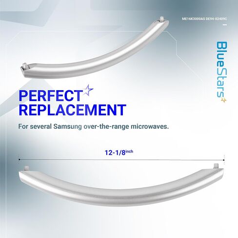 مقبض باب الميكروويف BlueStars ME16K3000AS DE94-02409C - مناسب لأفران الميكروويف Samsung - يستبدل 2309804 AP5578389 PS4239119 in Saudi Arabia