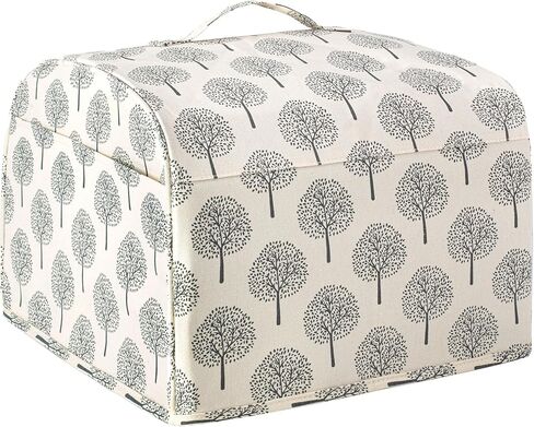 غطاء غبار محمصة الخبز 4 شرائح من YARWO متوافق مع Cuisinart CPT-435P1/CPT-640P1، شاطئ هاميلتون، أوستر، غطاء ماكينة الخبز القطني القابل للمسح يناسب معظم المحامص ذات الفتحات الطويلة ذات 4 شرائح، شجرة in Kuwait