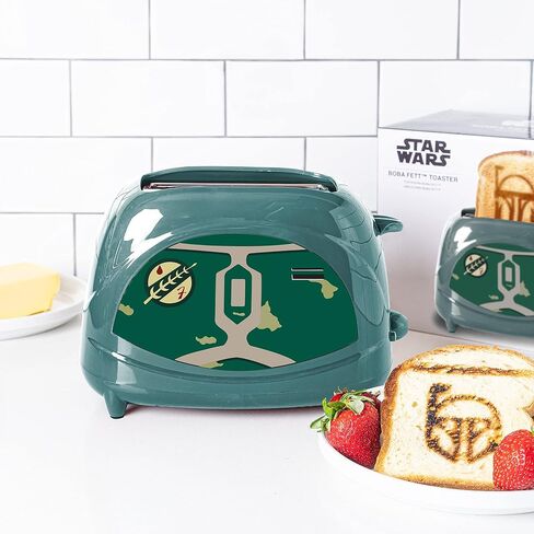 Uncanny Brands Boba Fett Two-Slice Toaster- Toasts Bounty Hunter onto Your Toast in Saudi Arabia