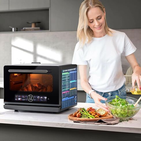 GeeRic Air Fryer Magnetic Cheat Sheet Set, 2 Pack Air Fryer Accessories Cook Times, Comprehensive Air Fryer Cooking Times Guide for Perfect Meals Every Time in Kuwait