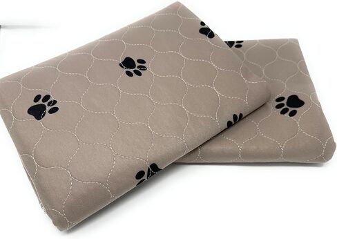 Reusable Washable Super Absorbent Pee Pads for Dogs Puppy Training Pad Non-Slip Grip Prevents Slipping & Bunching (2 Pack) - 18"x24" in Saudi Arabia